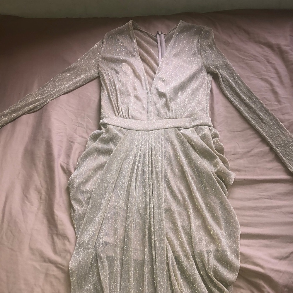 Long Mesh Sparkle Dress